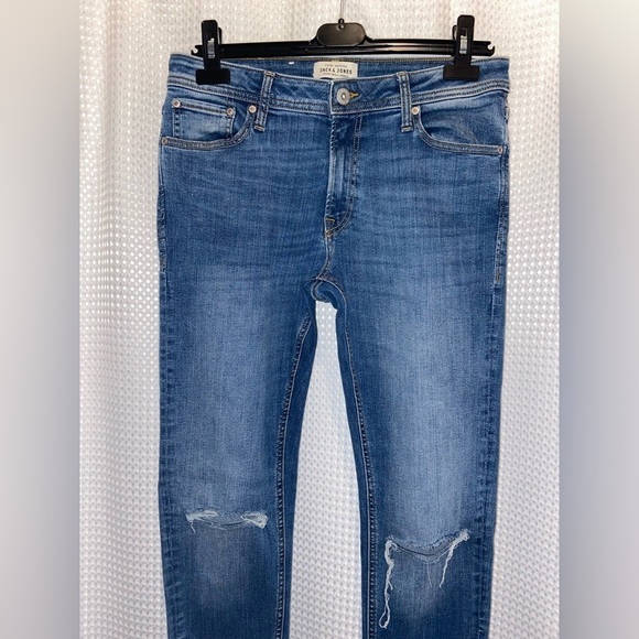 2/49$ Men’s Jack&Jones slim fit Glenn‎ stretchy Jeans with ankle zipper Sz 30/32 - Picture 3 of 17